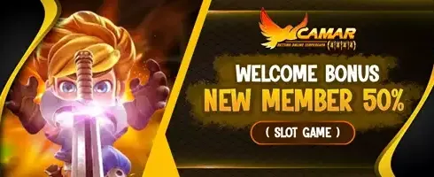 Bonus New Member 50% Welcome promotion banner